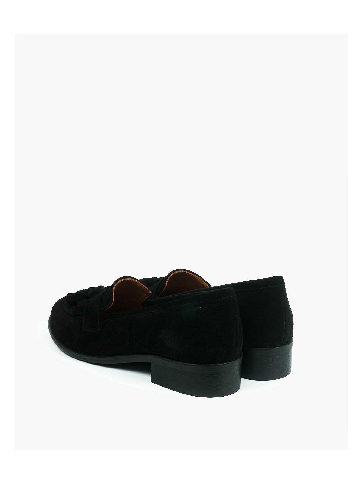 Czarne mokasyny damskie skórzane