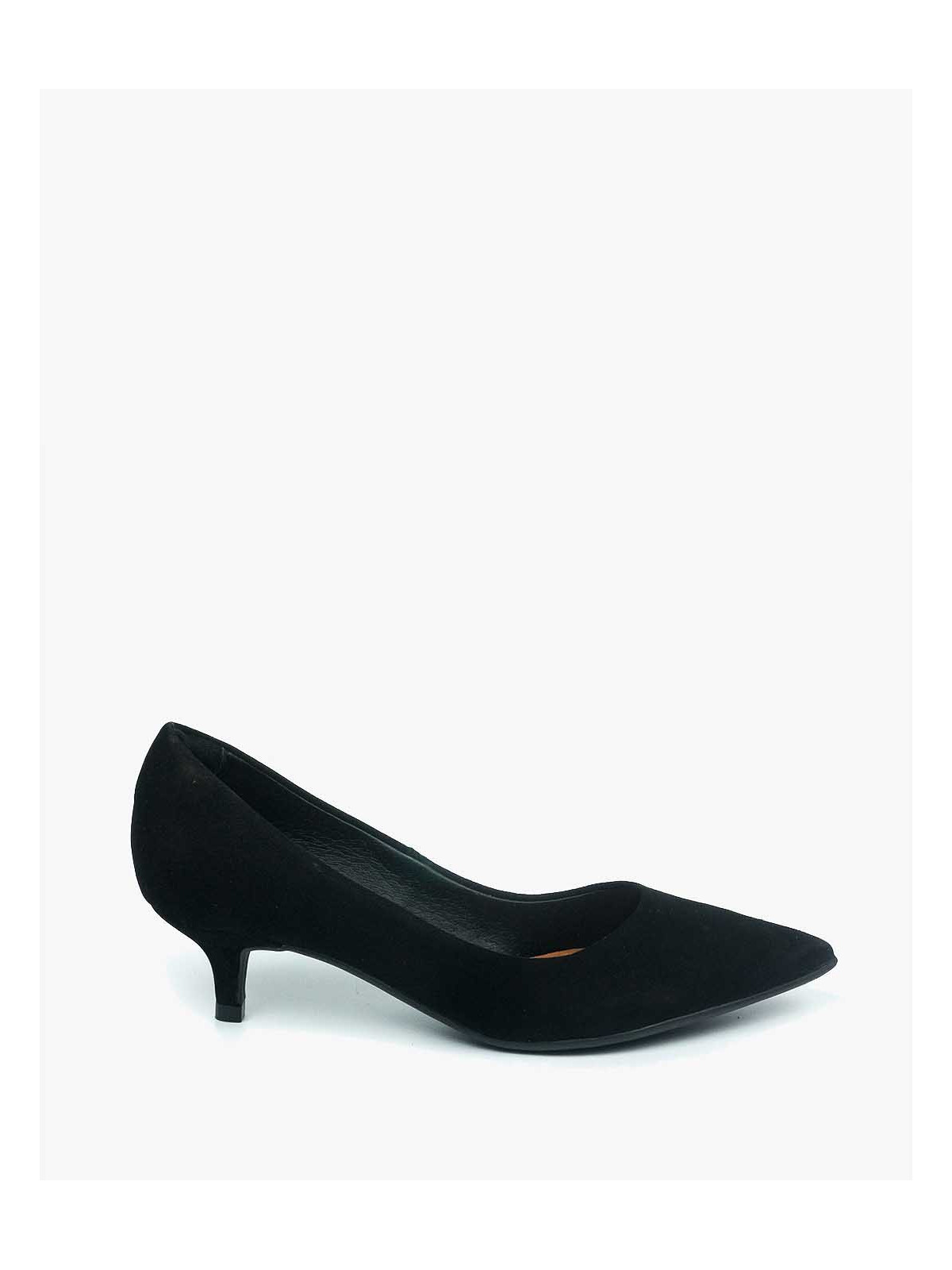 Czarne czółenka damskie skórzane