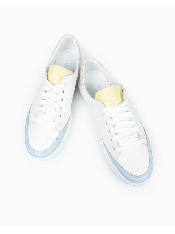 Białe trampki damskie skórzane