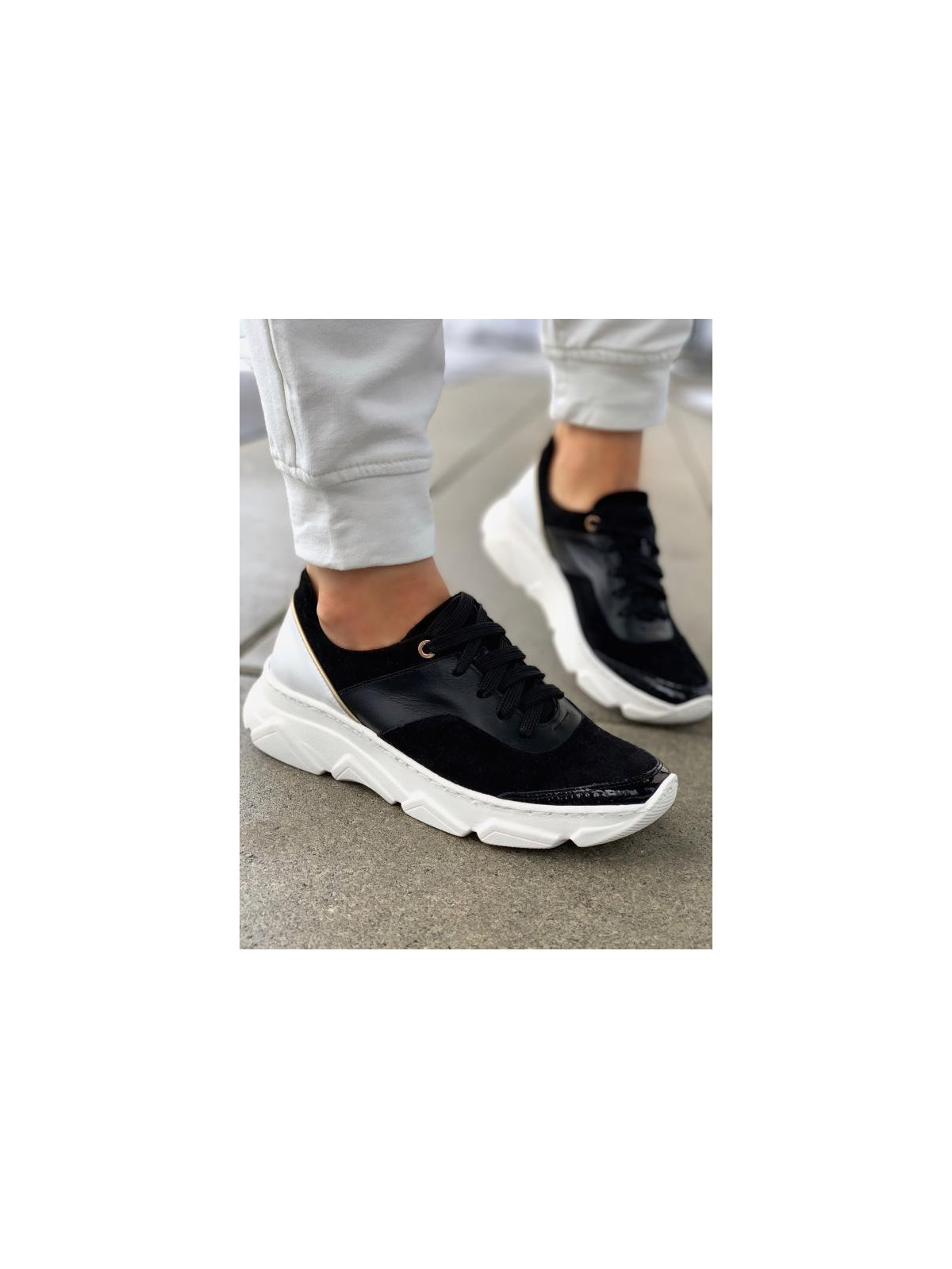 Adidasy damskie skórzane