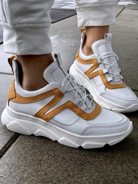 Białe adidasy damskie skórzane