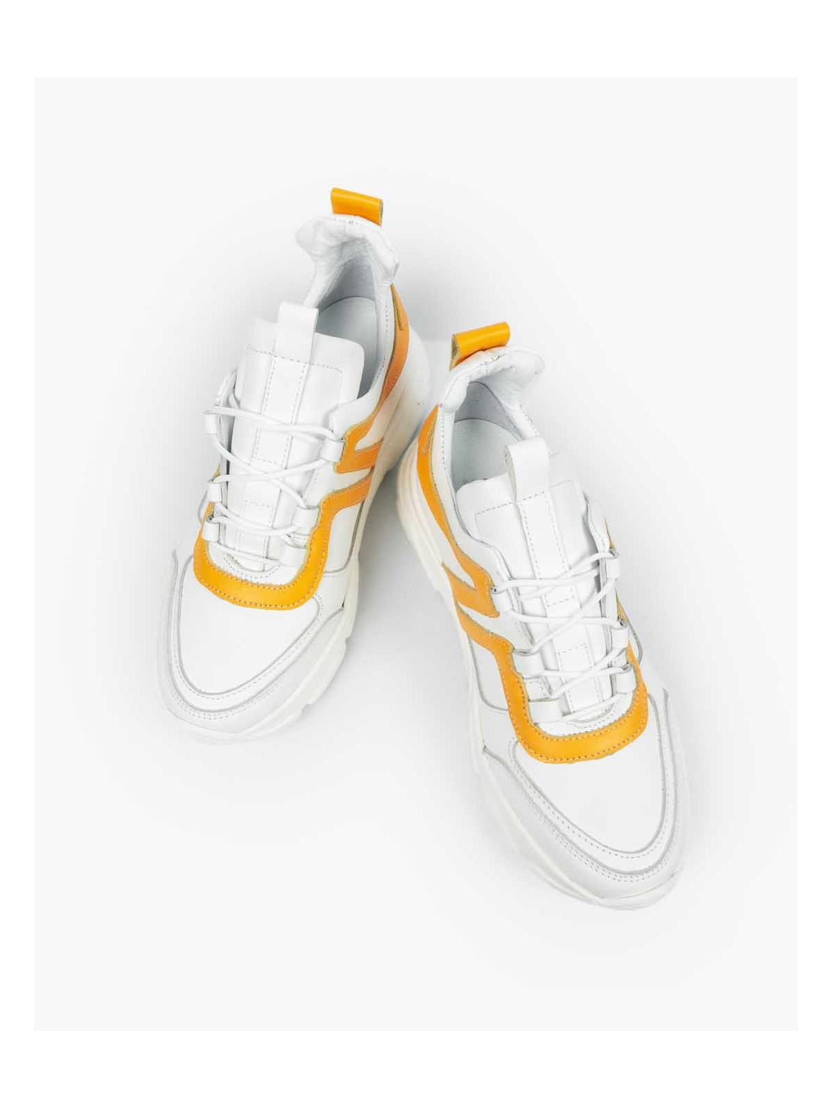 Białe adidasy damskie skórzane