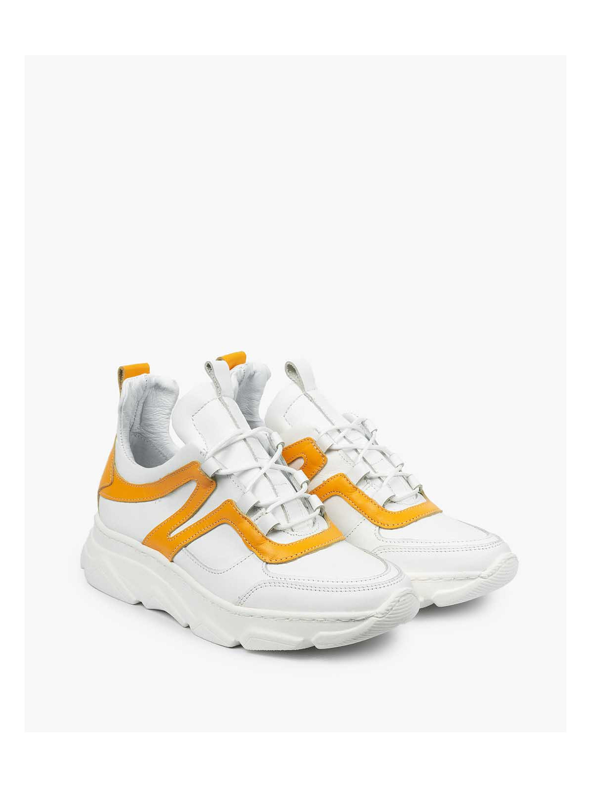 Białe adidasy damskie skórzane