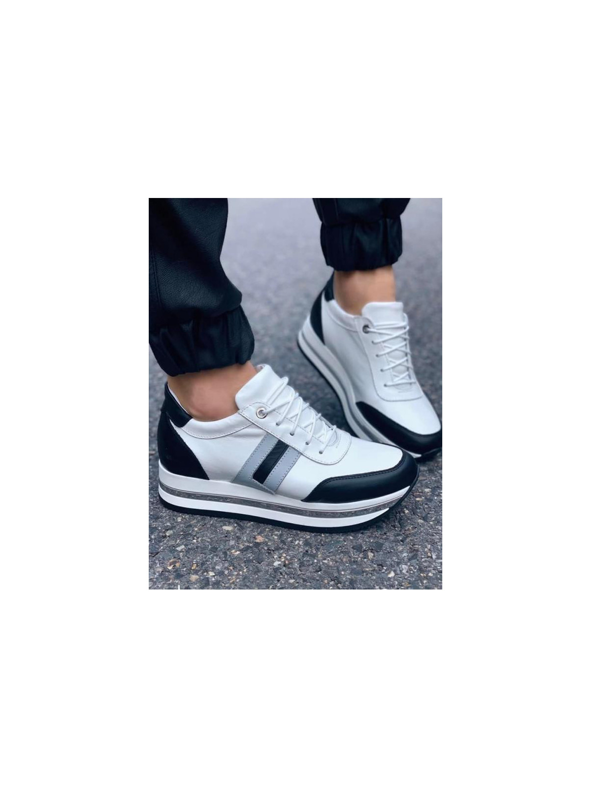 Adidasy damskie skórzane