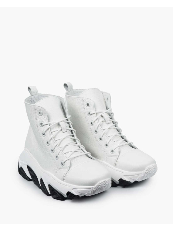 Białe adidasy damskie skórzane