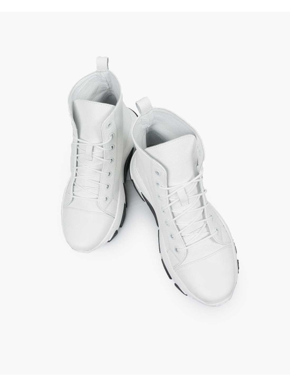 Białe adidasy damskie skórzane