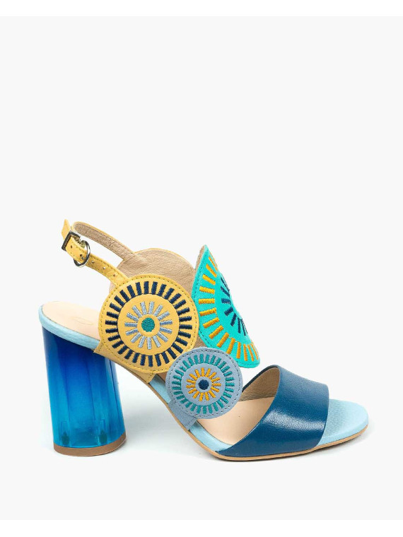 Sandały damskie skórzane