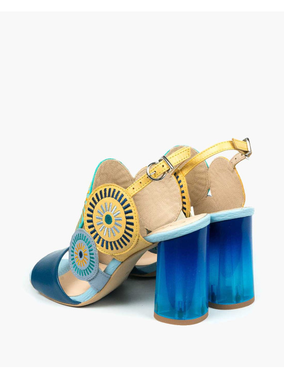 Sandały damskie skórzane