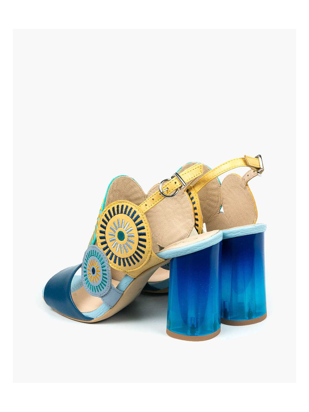 Sandały damskie skórzane