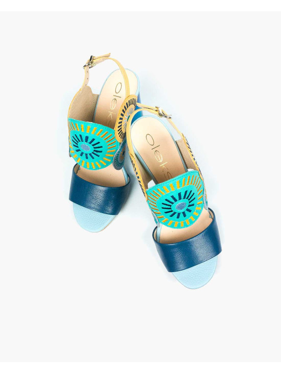 Sandały damskie skórzane