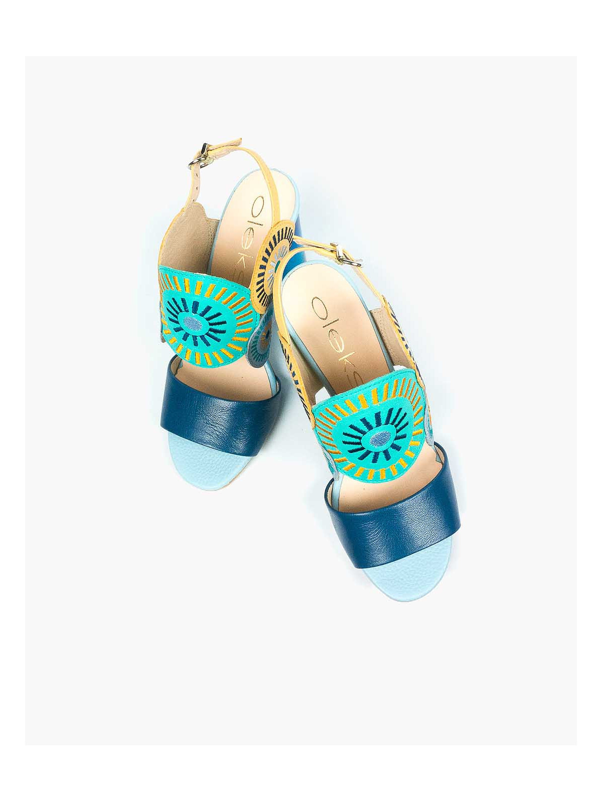 Sandały damskie skórzane