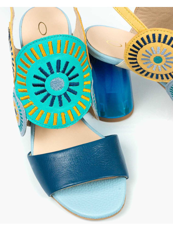 Sandały damskie skórzane