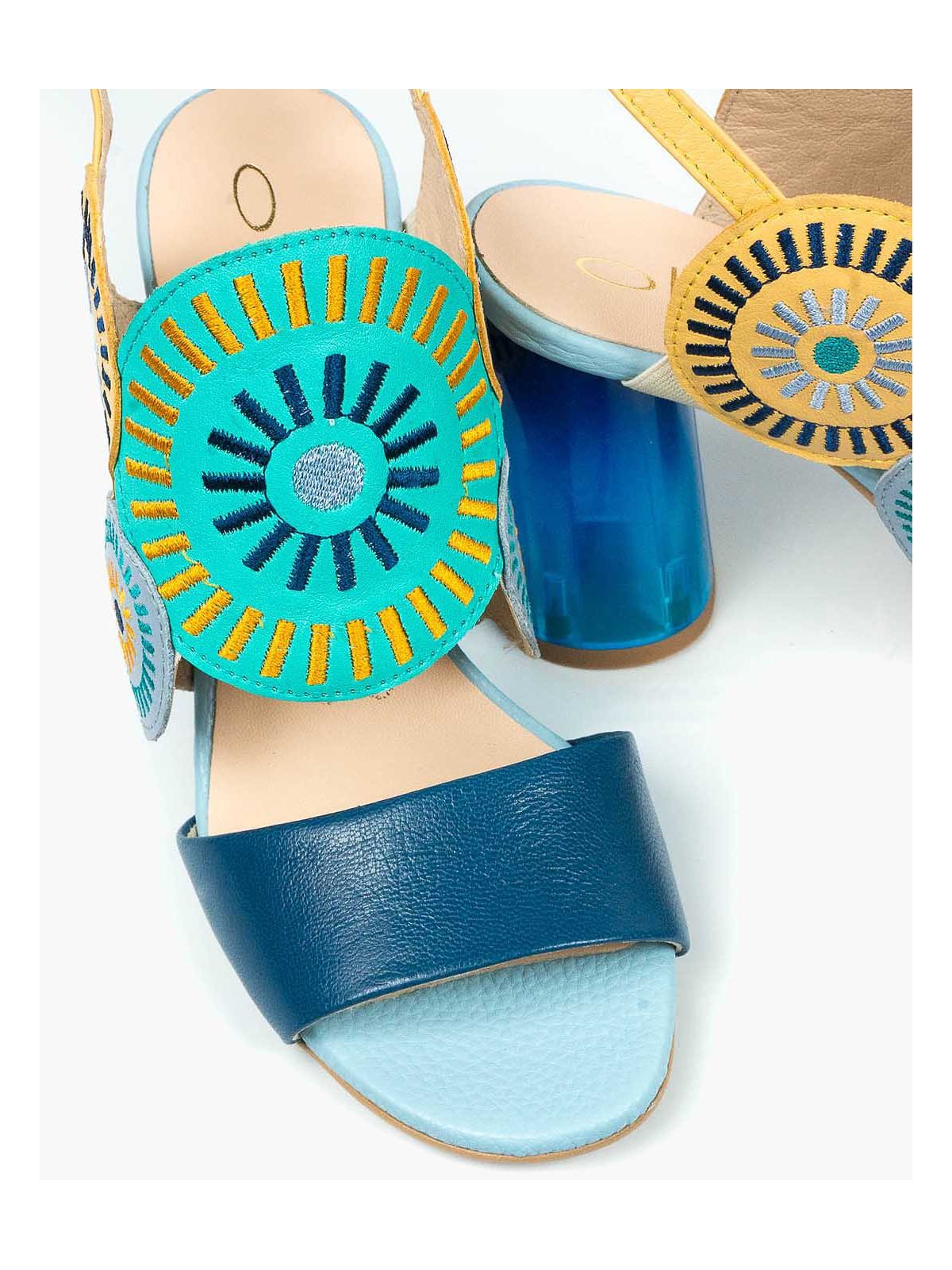 Sandały damskie skórzane