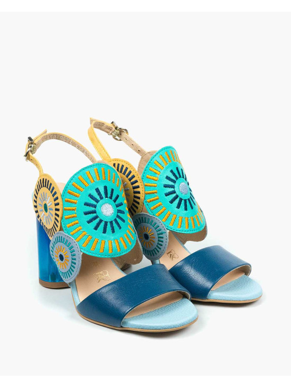 Sandały damskie skórzane