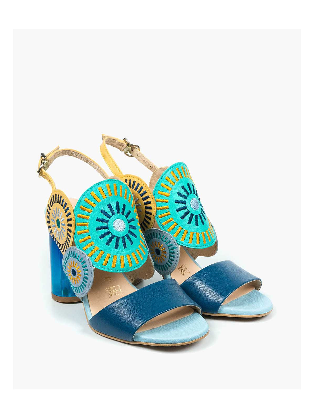 Sandały damskie skórzane