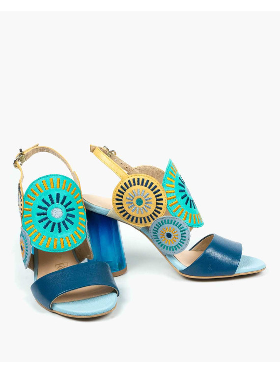 Sandały damskie skórzane