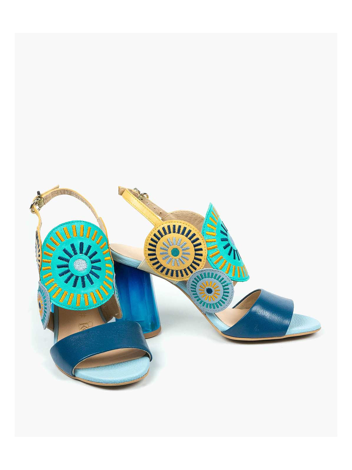 Sandały damskie skórzane