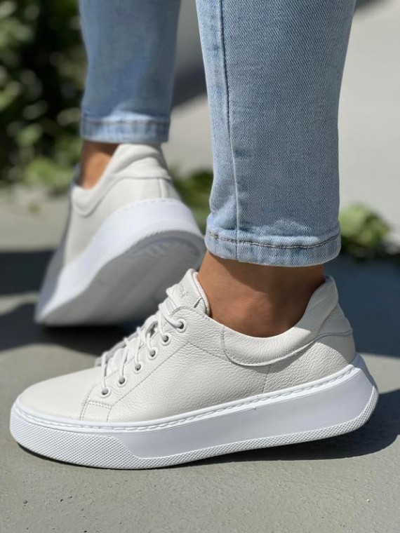 Trampki damskie skórzane