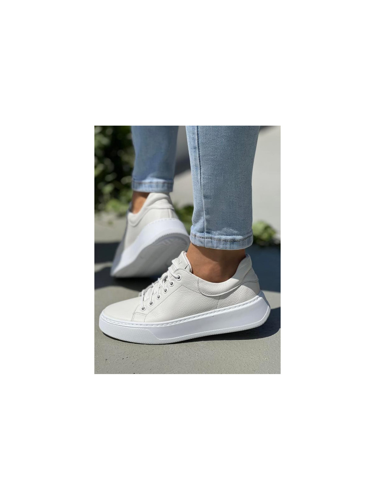 Trampki damskie skórzane