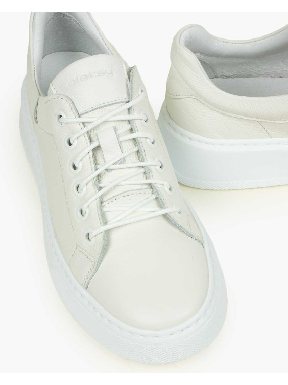 Trampki damskie skórzane