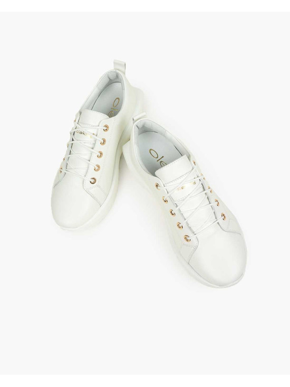 Białe adidasy damskie skórzane