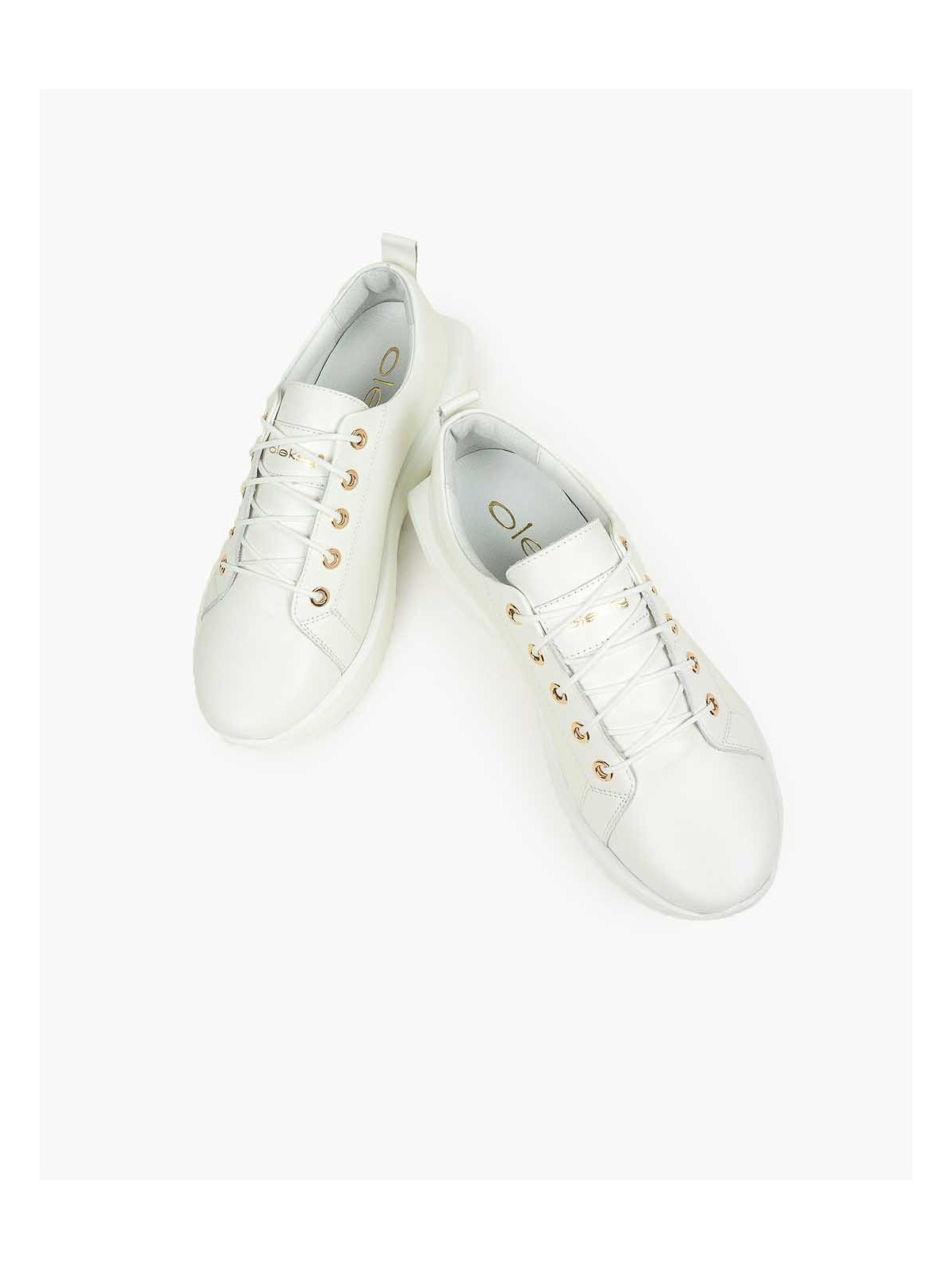 Białe adidasy damskie skórzane