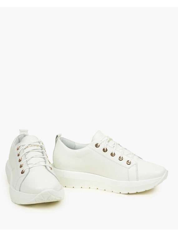 Białe adidasy damskie skórzane