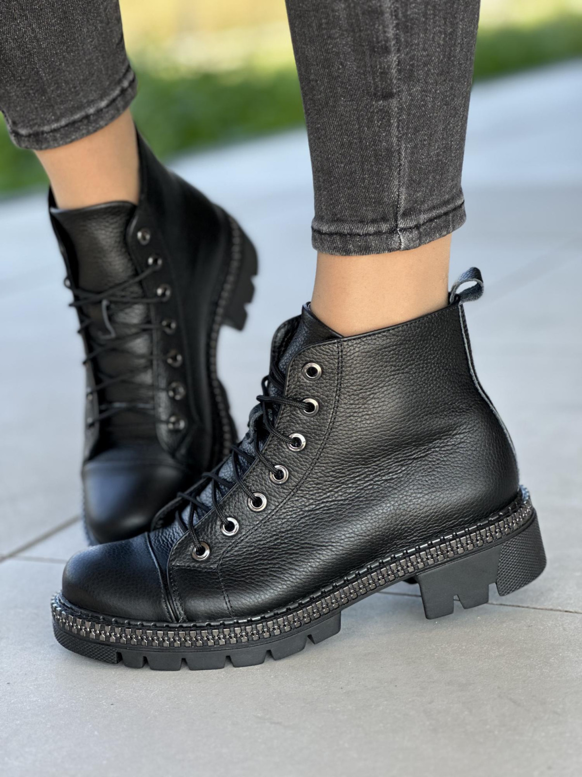 Stylowe, skórzane damskie botki OLEKSY Polskiej produkcji