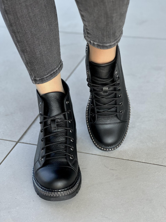 Stylowe, skórzane damskie botki OLEKSY Polskiej produkcji