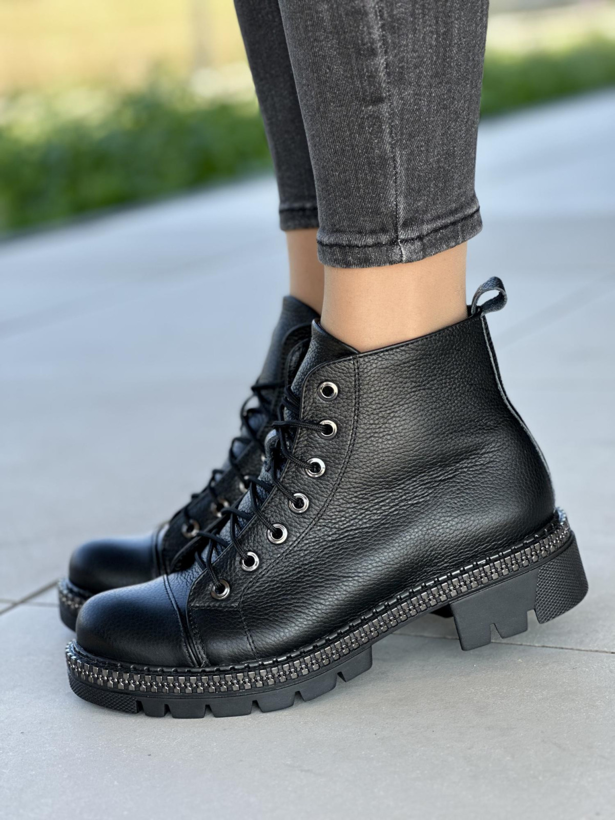 Stylowe, skórzane damskie botki OLEKSY Polskiej produkcji