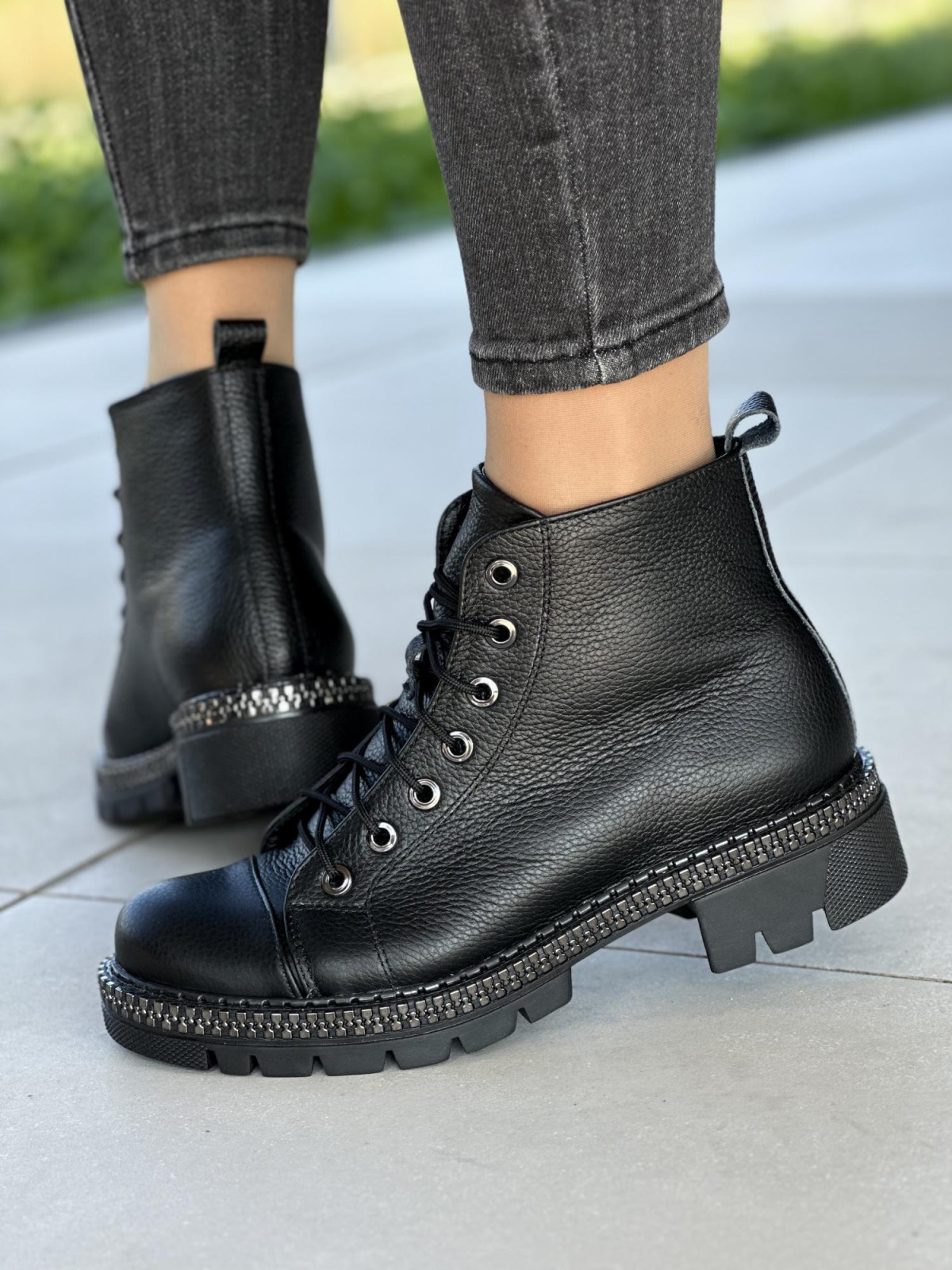 Stylowe, skórzane damskie botki OLEKSY Polskiej produkcji