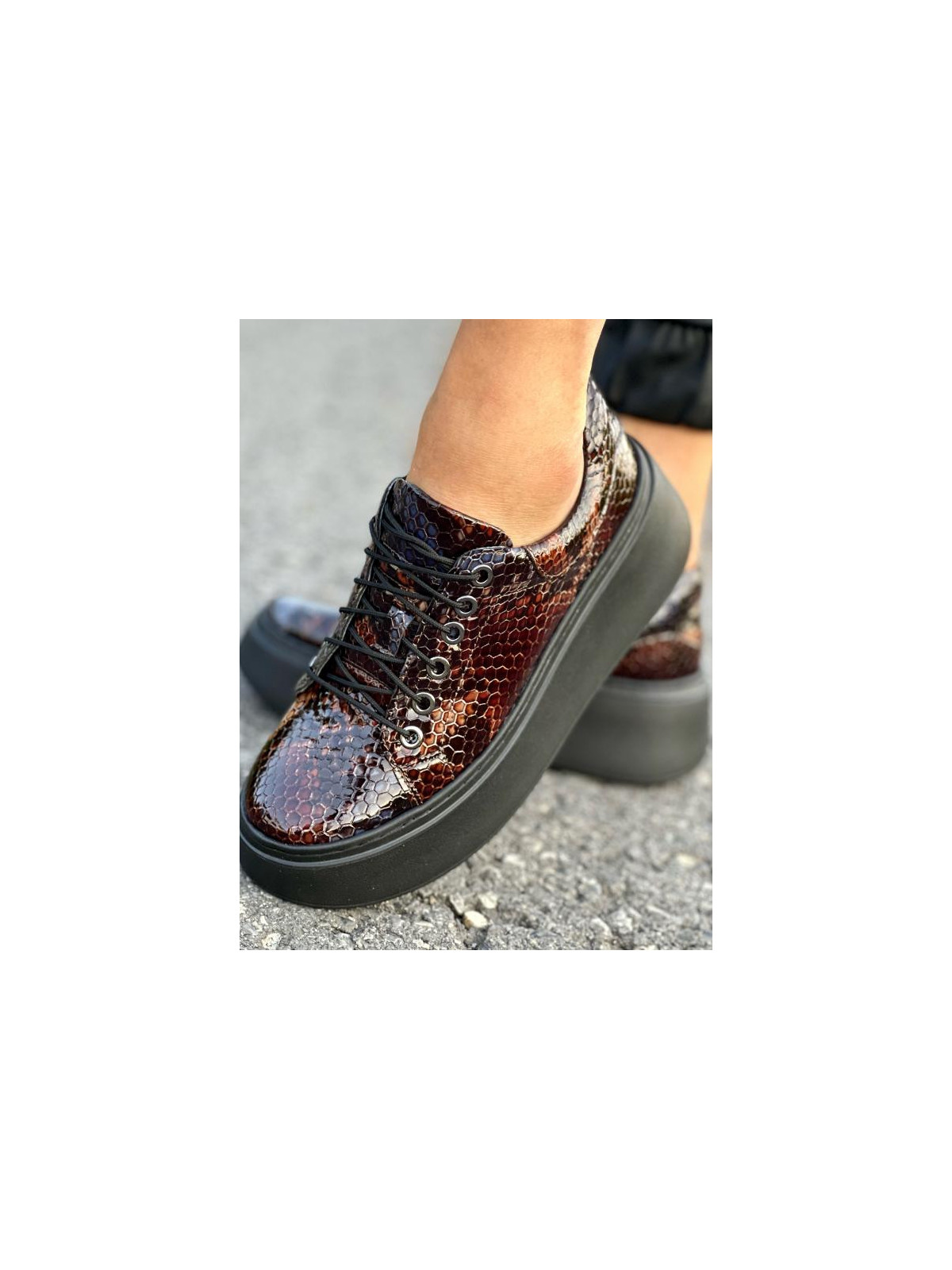 Trampki damskie skórzane