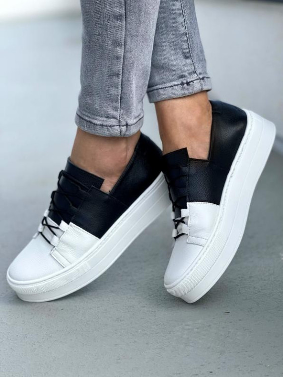 Trampki damskie skórzane