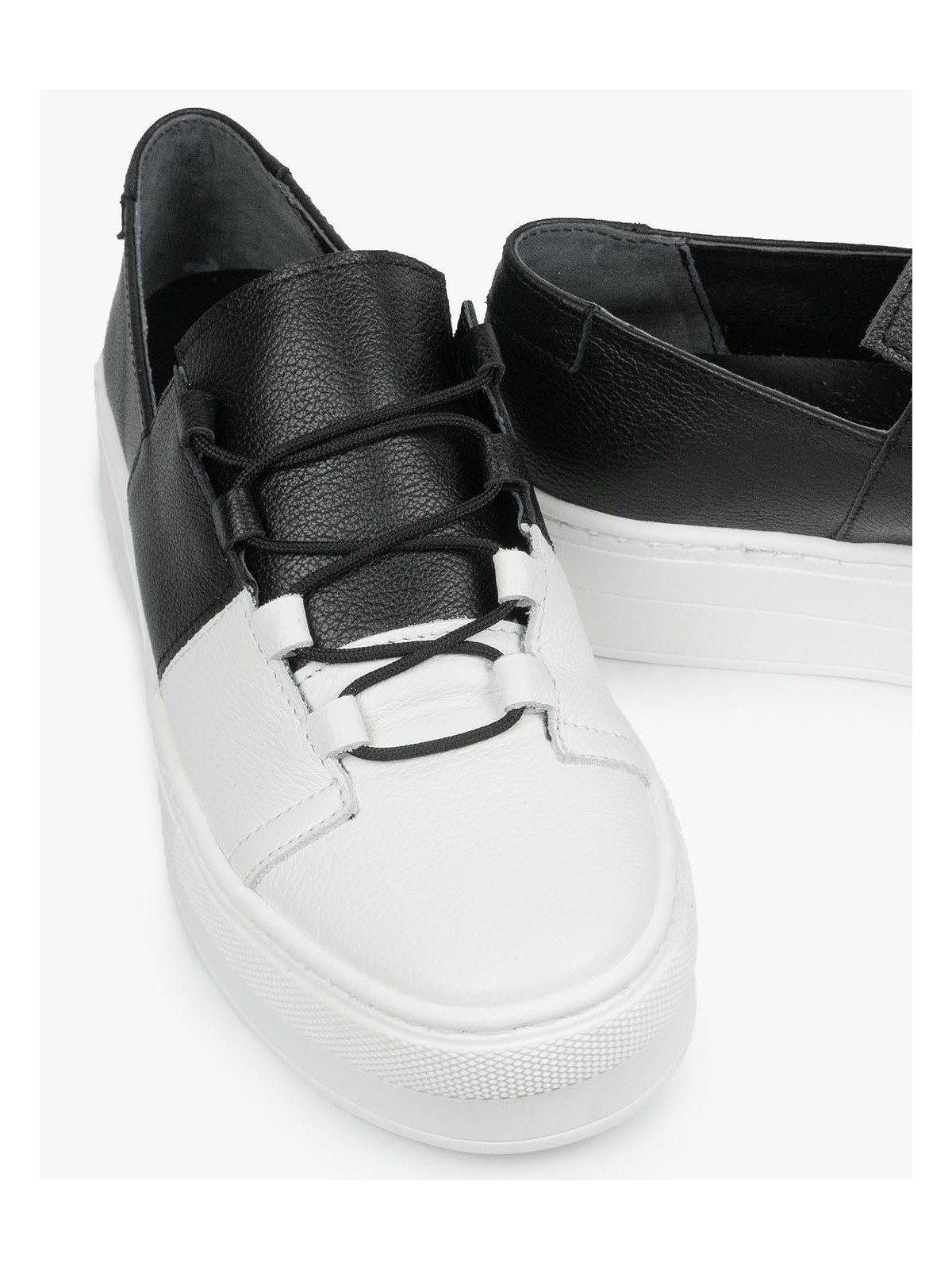 Trampki damskie skórzane