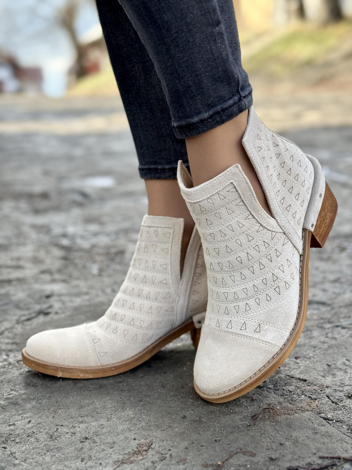 Botki skórzane OLEKSY Polskiej produkcji