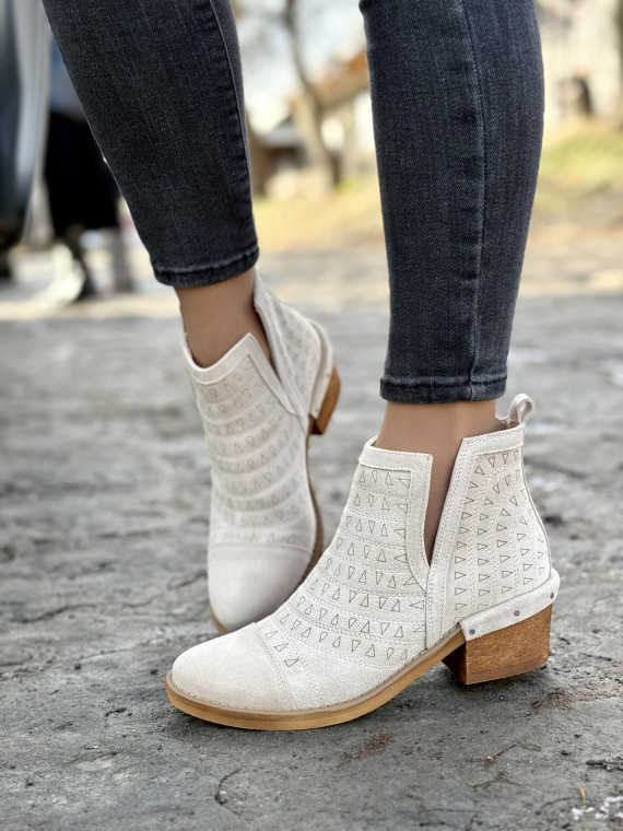 Botki skórzane OLEKSY Polskiej produkcji