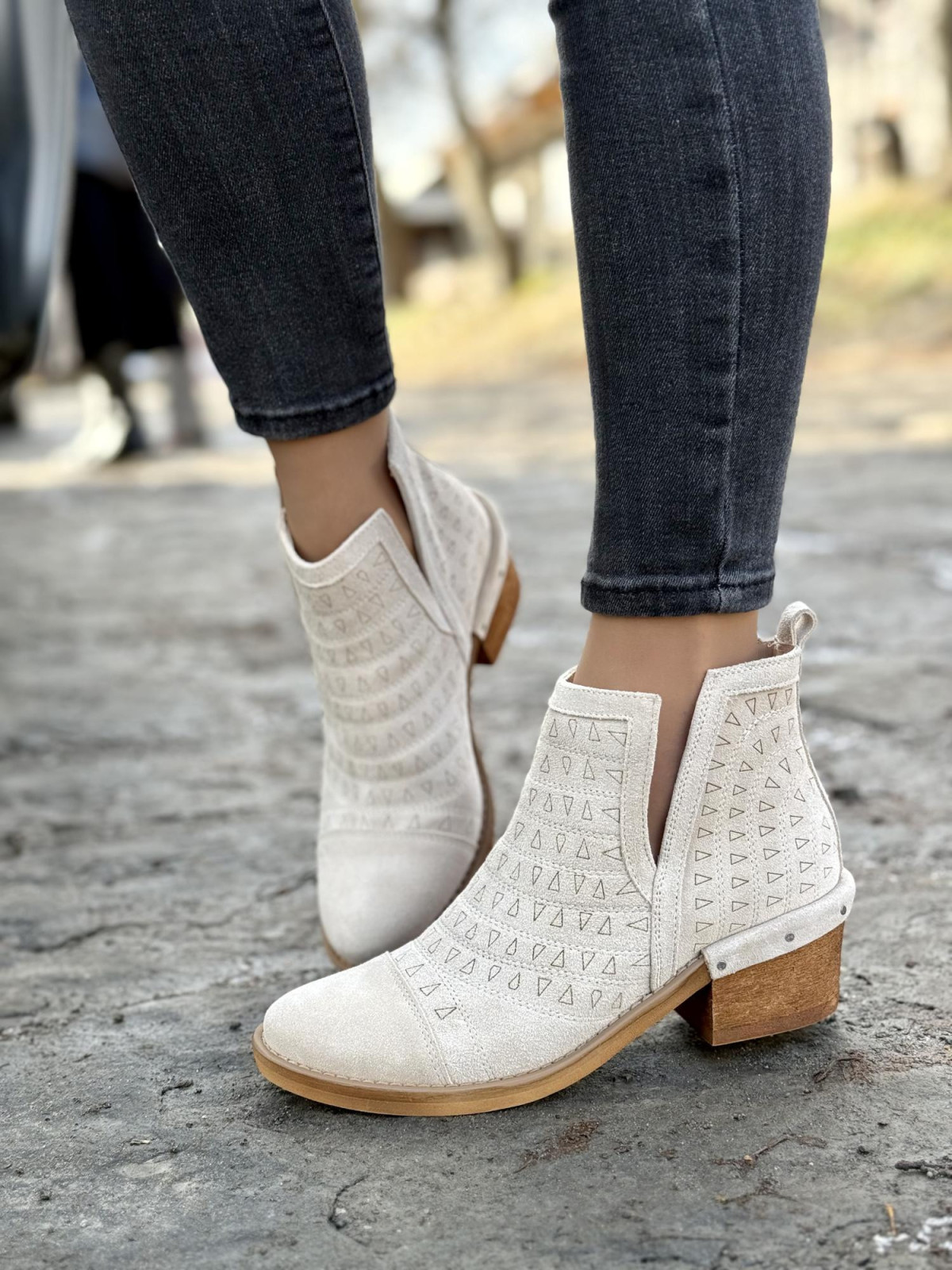 Botki skórzane OLEKSY Polskiej produkcji