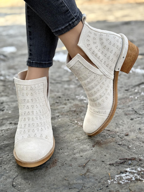 Botki skórzane OLEKSY Polskiej produkcji