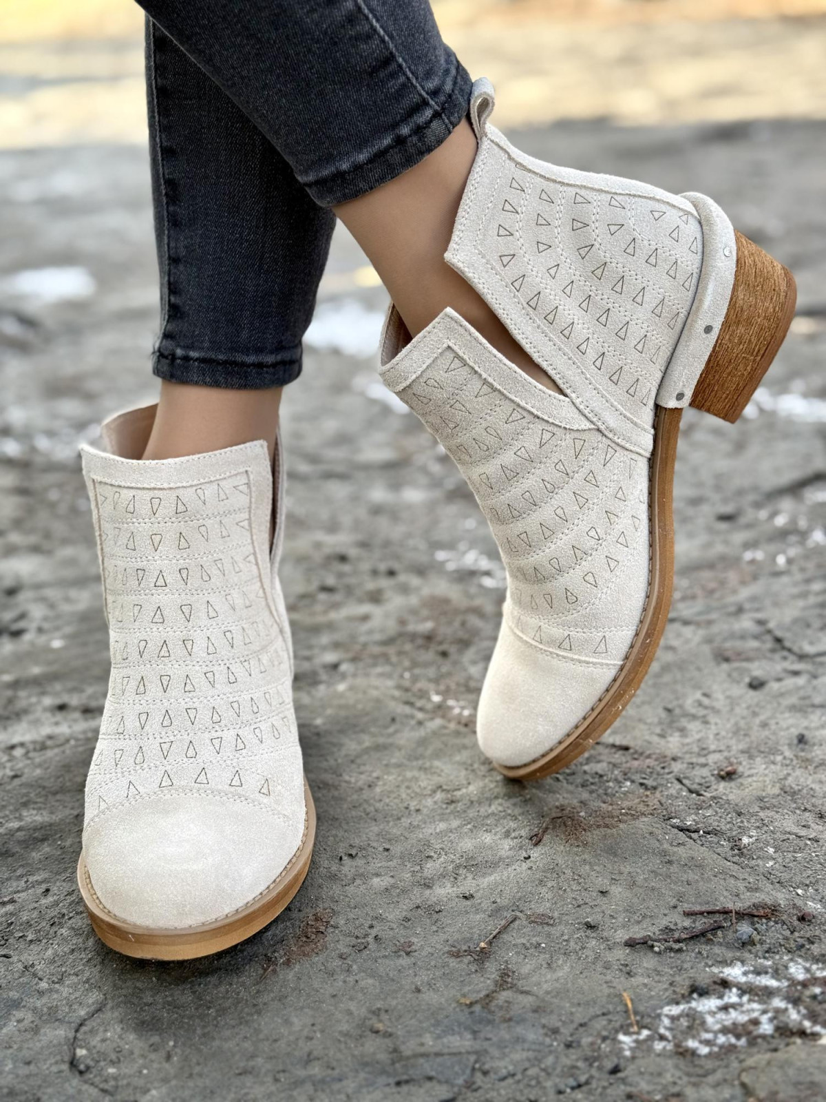 Botki skórzane OLEKSY Polskiej produkcji