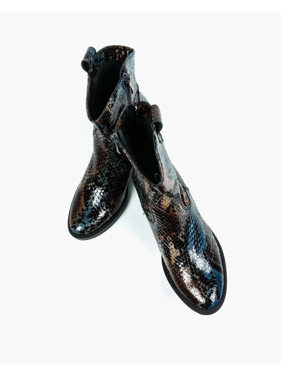 Botki damskie skórzane