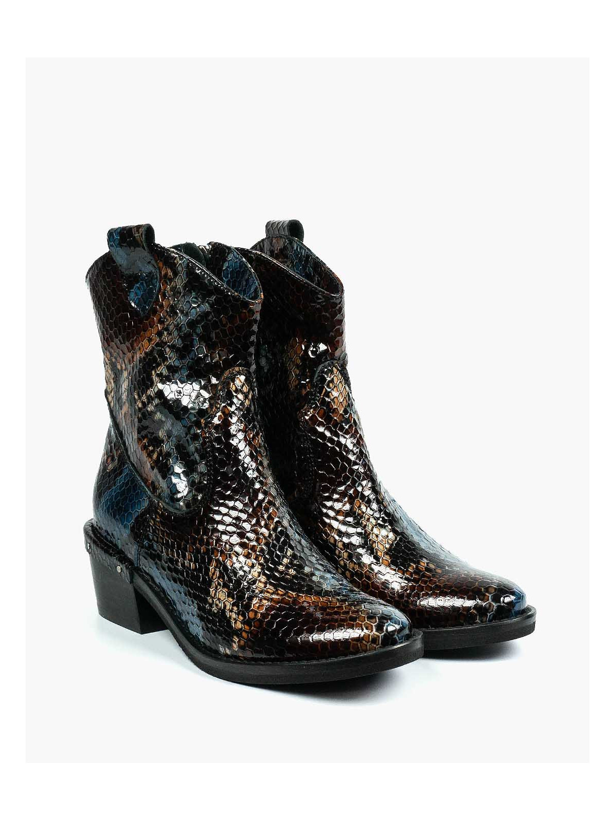 Botki damskie skórzane