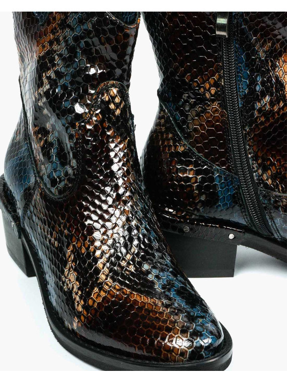 Botki damskie skórzane