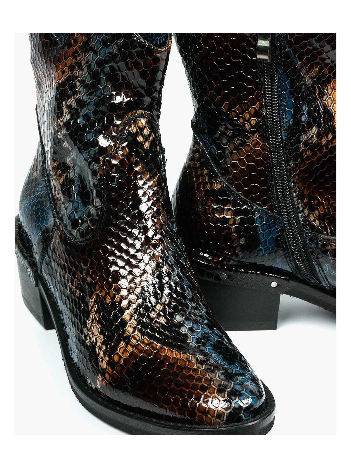 Botki damskie skórzane