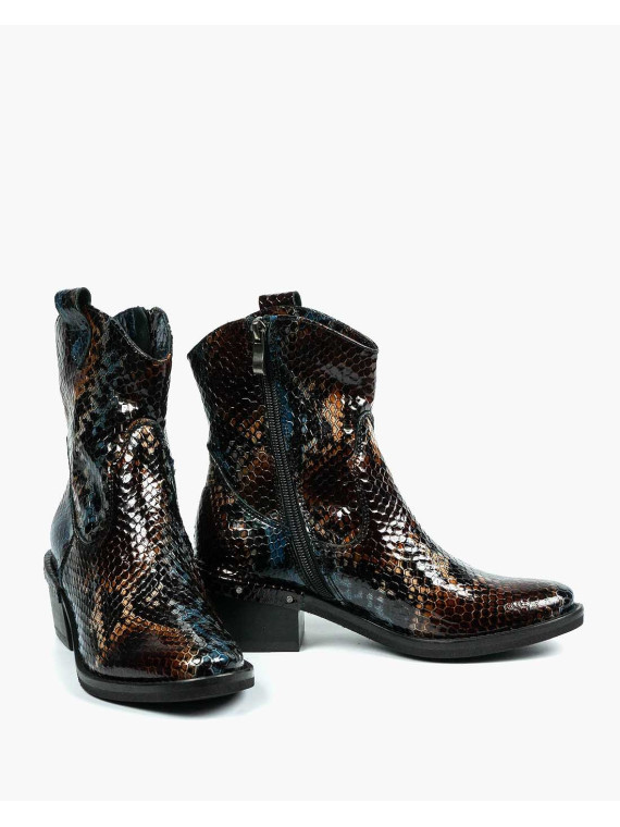 Botki damskie skórzane