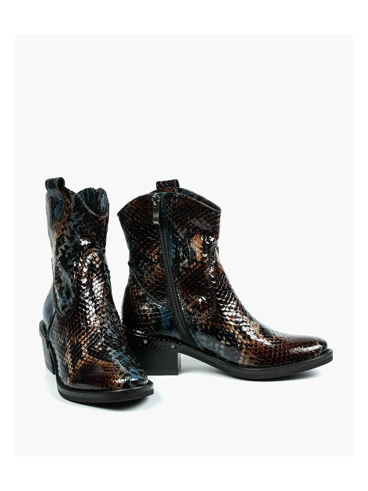 Botki damskie skórzane