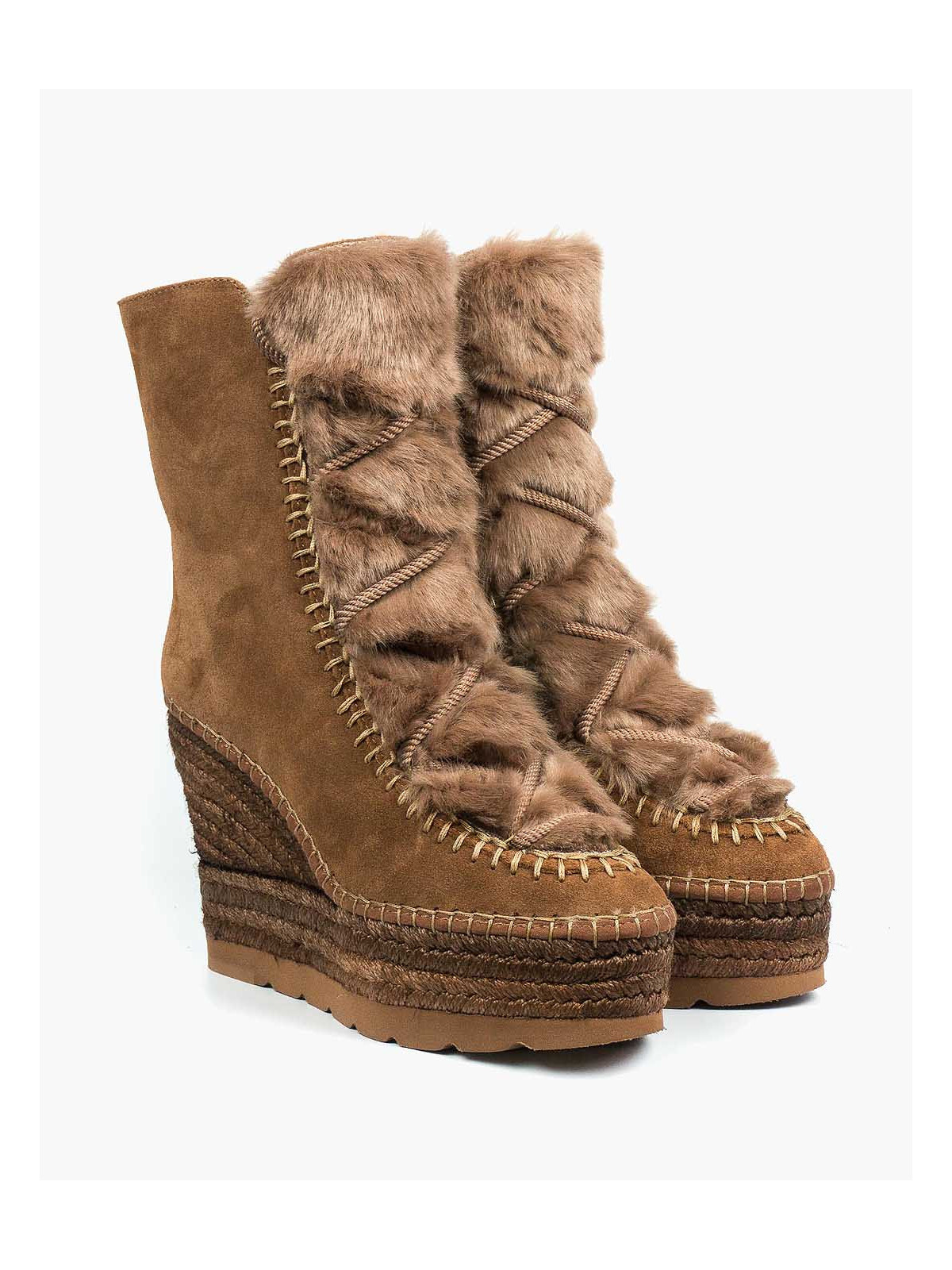 Rude śniegowce damskie skórzane