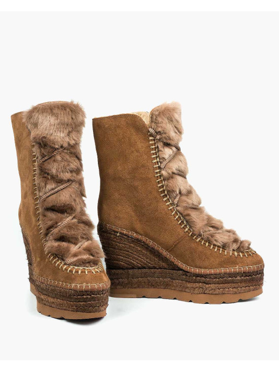 Rude śniegowce damskie skórzane