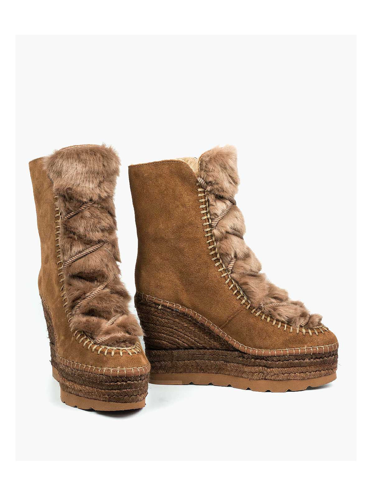 Rude śniegowce damskie skórzane