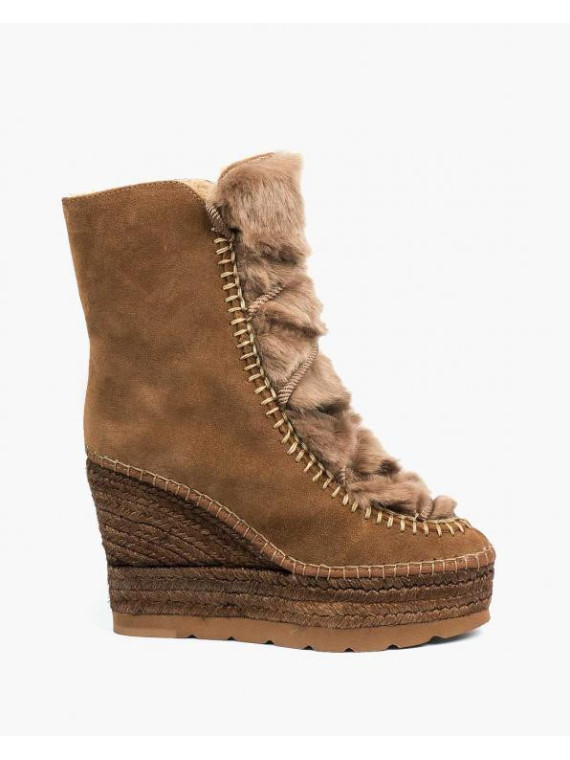 Rude śniegowce damskie skórzane