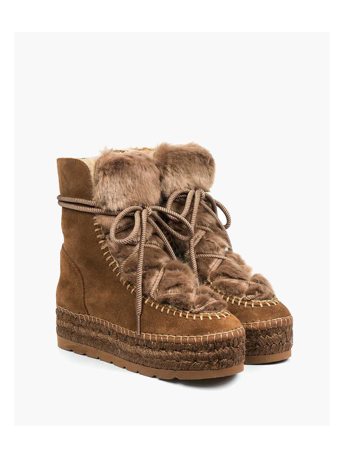 Rude śniegowce damskie skórzane